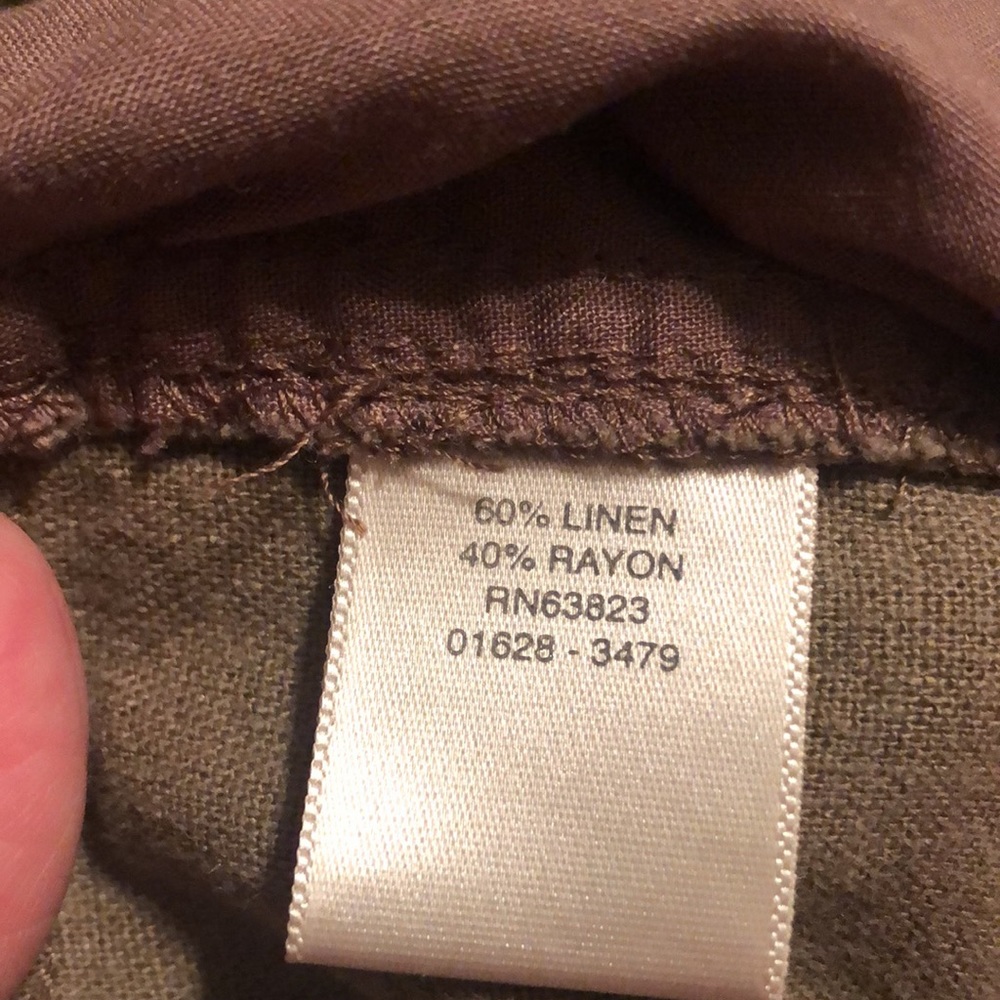 Christopher & Banks size 6 Linen/Rayon Capris - Picture 5 of 6